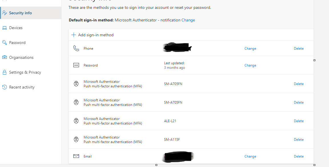 Review and Change your Authentication method – Vistatec Customers